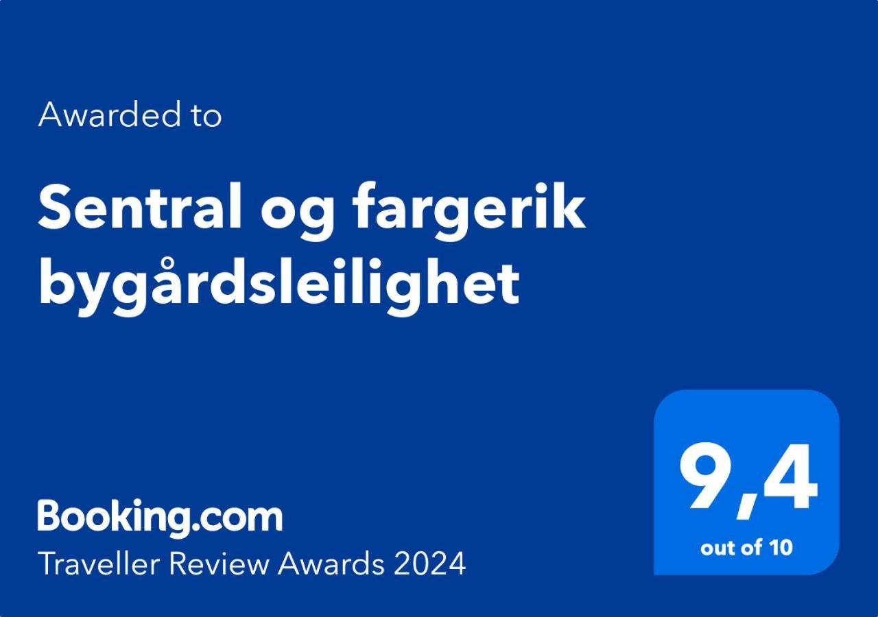 Sentral Og Fargerik Bygardsleilighet Halden Luaran gambar
